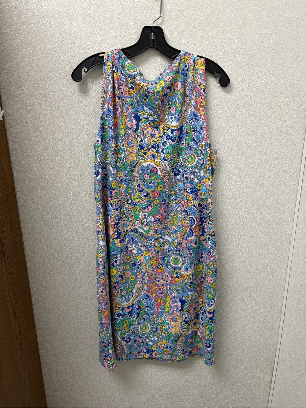 Talbots Blue Multicolor Paisley Midi Dress - Picture 2 of 3
